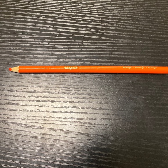 Orange pencil used lightly it has been through a lot - Picture 1 of 3